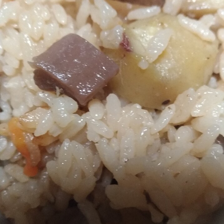 冷凍栗の炊き込みご飯